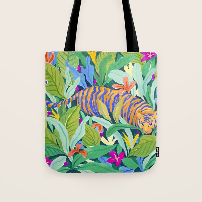 Colorful Jungle Tote Bag Gallery Image 1