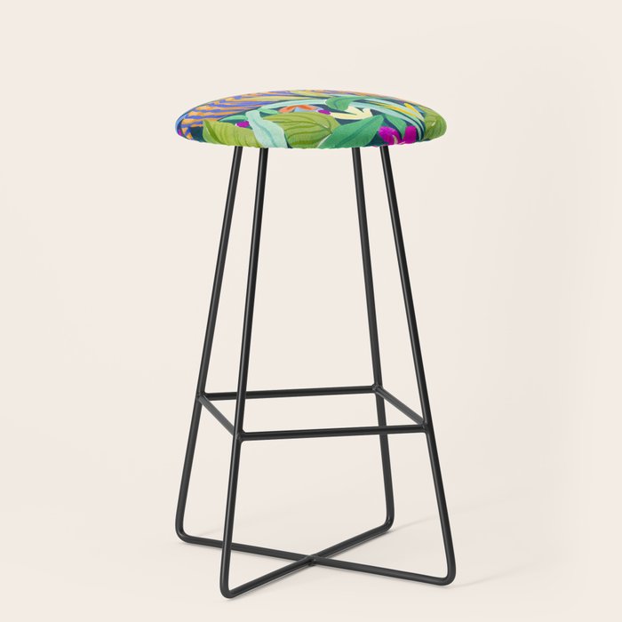 Colorful Jungle Stool Gallery Image 1