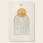 Gold Sun rainbow mountain Cutting Board Gallery Image 1