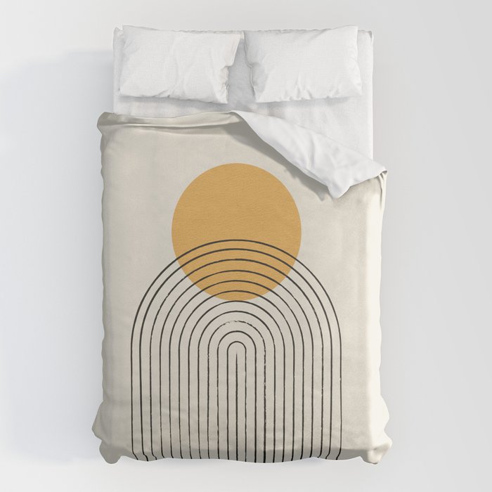 Gold Sun rainbow mountain Duvet Cover Gallery Image 6