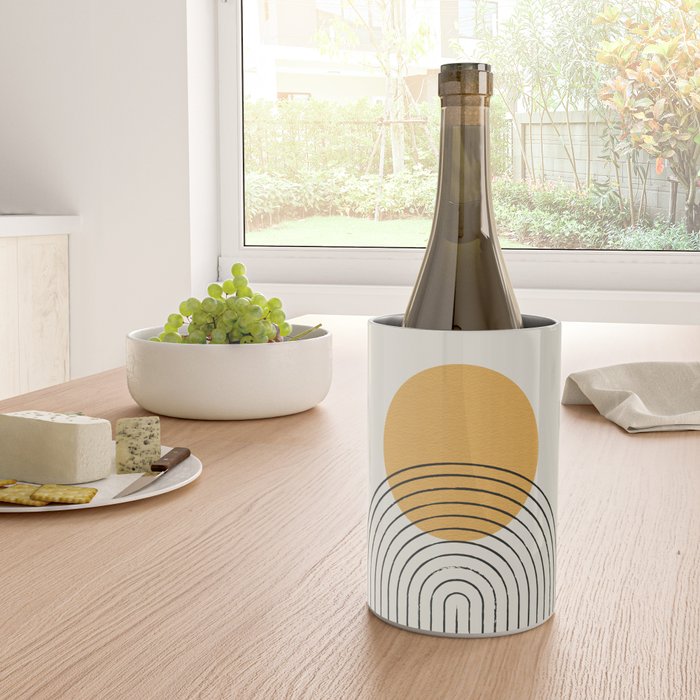 Gold Sun rainbow mountain Wine Chiller Gallery Image 4