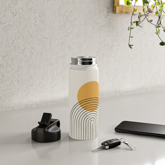 Gold Sun rainbow mountain Water Bottle Gallery Image 4