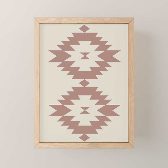 Southwestern Minimalism - Neutral Rose Beige Mini Art Print Gallery Image 1