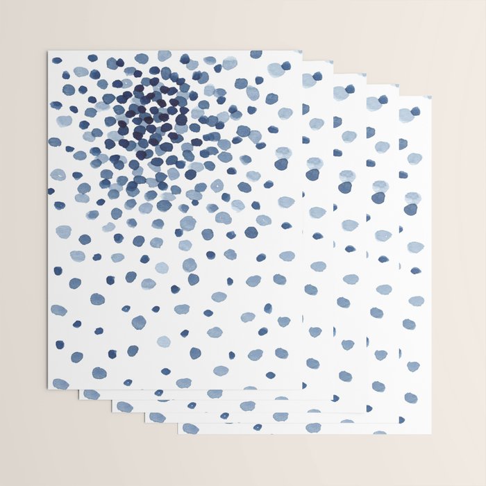 Explosion of Blue Confetti Wrapping Paper Gallery Image 3