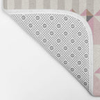 Soft Geometric Blush Pattern Bath Mat Gallery Image 2
