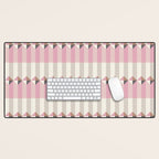 Soft Geometric Blush Pattern Desk Mat Gallery Image 1