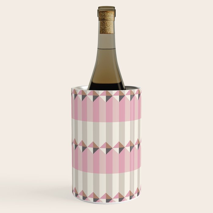 Soft Geometric Blush Pattern Wine Chiller Gallery Image 1
