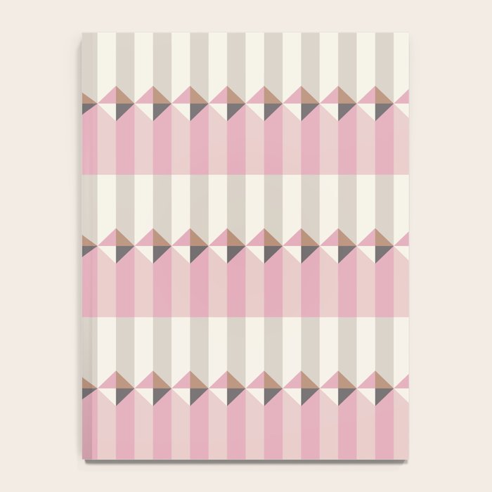 Soft Geometric Blush Pattern Notebook Gallery Image 4