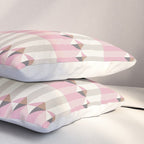 Soft Geometric Blush Pattern Pillow Sham Gallery Image 3