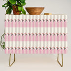 Soft Geometric Blush Pattern Credenza Gallery Image 1