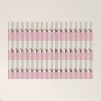 Soft Geometric Blush Pattern Welcome Mat Gallery Image 1