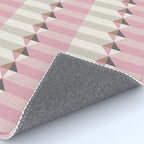 Soft Geometric Blush Pattern Rug Gallery Image 4