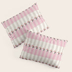 Soft Geometric Blush Pattern Pillow Sham Gallery Image 3