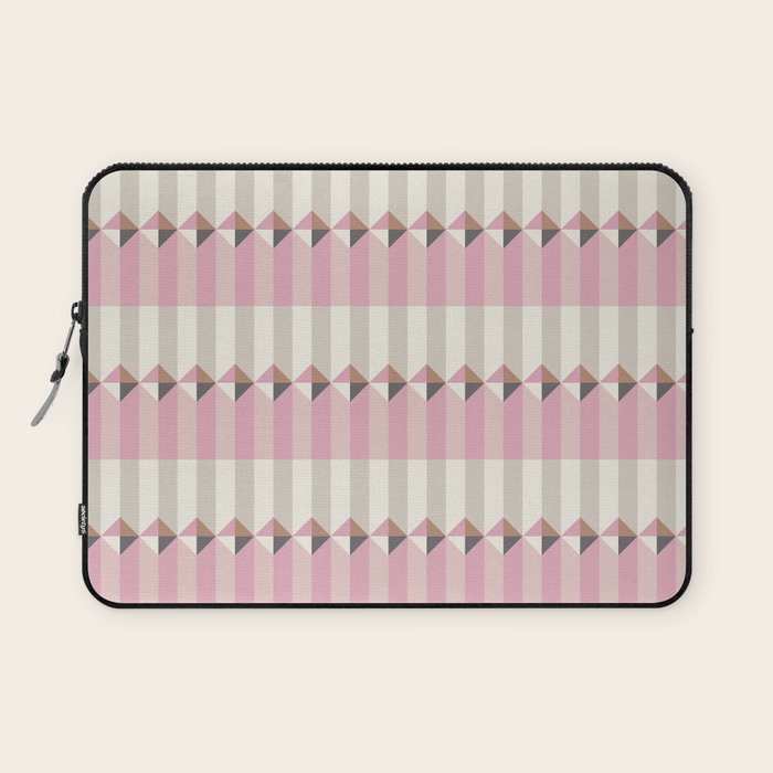 Soft Geometric Blush Pattern Laptop Sleeve Gallery Image 1