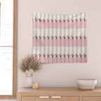 Soft Geometric Blush Pattern Wall Tapestry Gallery Image 2