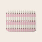 Soft Geometric Blush Pattern Bath Mat Gallery Image 1