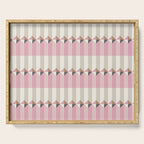 Soft Geometric Blush Pattern Serving Tray Gallery Image 1