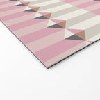 Soft Geometric Blush Pattern Welcome Mat Gallery Image 2