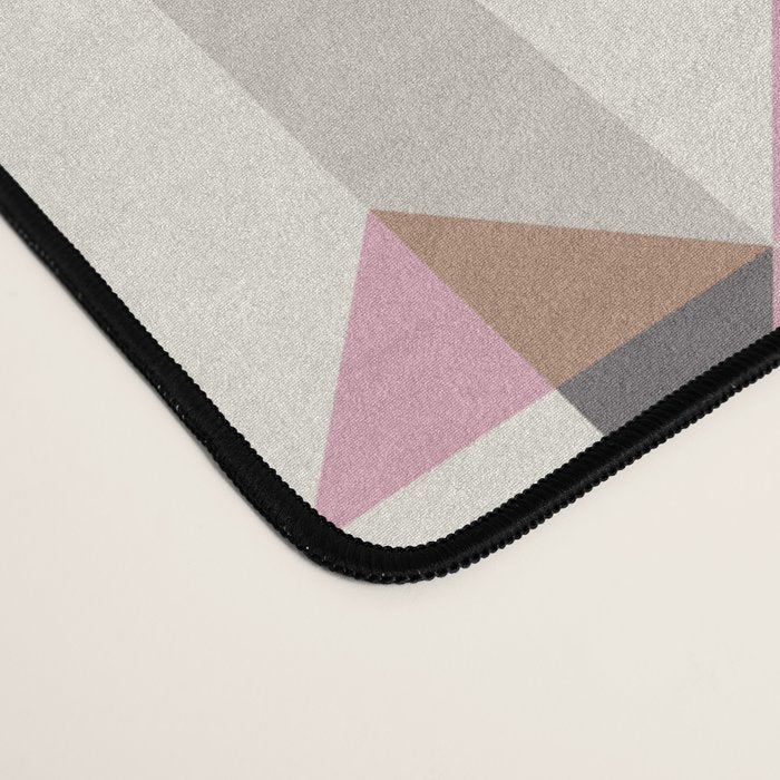 Soft Geometric Blush Pattern Desk Mat Gallery Image 4