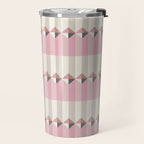 Soft Geometric Blush Pattern Travel Mug Gallery Image 2