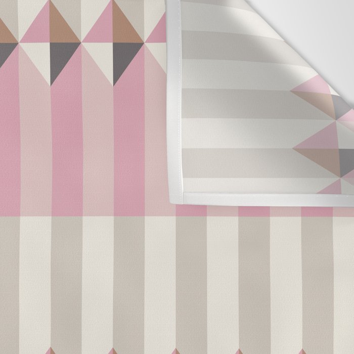 Soft Geometric Blush Pattern Wall Tapestry Gallery Image 3