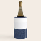 Nautical Blue & White Stripes Wine Chiller Gallery Image 2