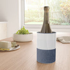 Nautical Blue & White Stripes Wine Chiller Gallery Image 4