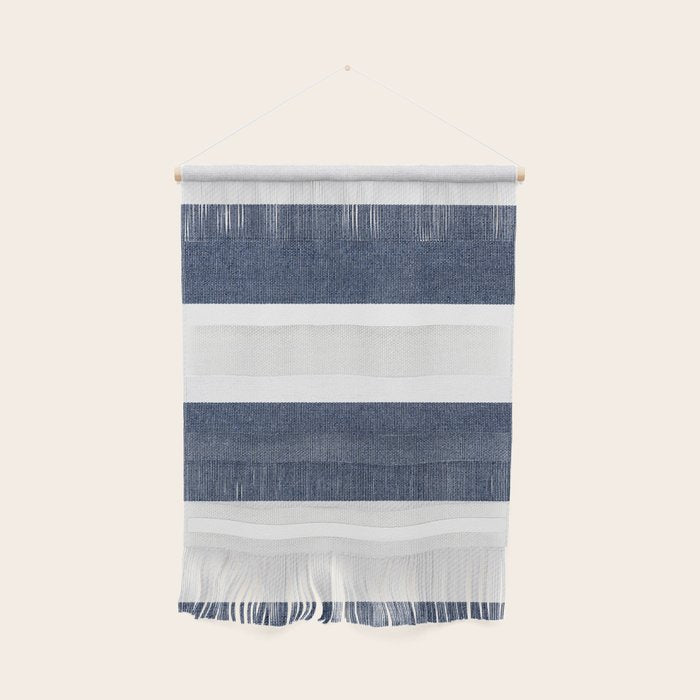 Nautical Blue & White Stripes Wall Hanging Gallery Image 1