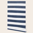 Nautical Blue & White Stripes Wallpaper Gallery Image 2