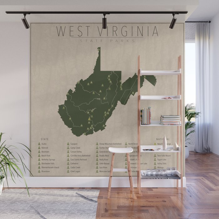 West Virginia Parks Wall Mural Gallery Image 1