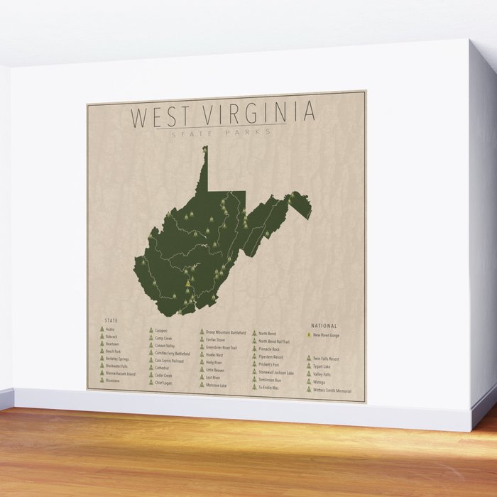West Virginia Parks Wall Mural Gallery Image 2