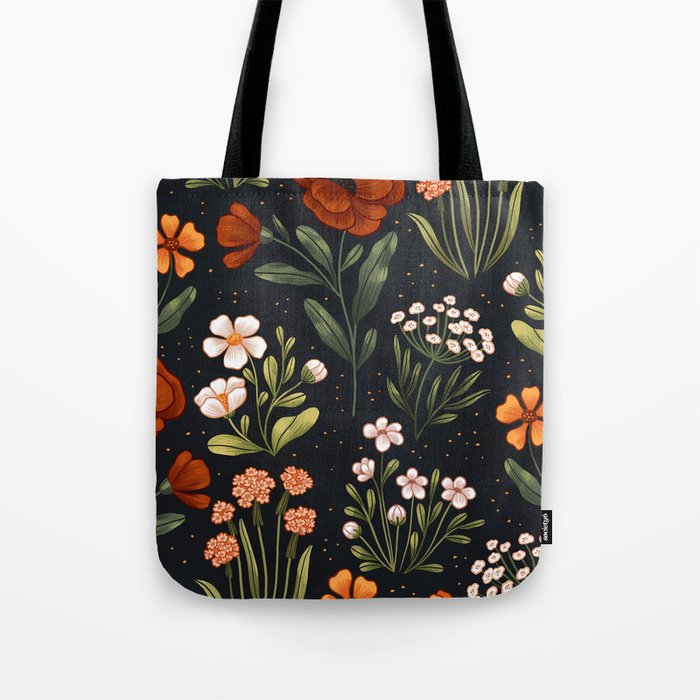 Wild Flowers ~ vol1.  vintage inspired botanical Tote Bag Gallery Image 1