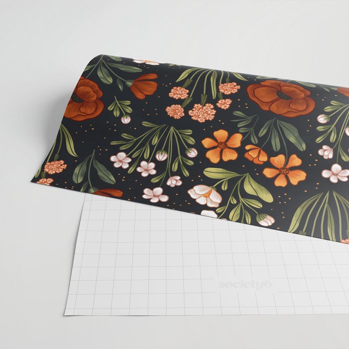 Wild Flowers ~ vol1.  vintage inspired botanical Wrapping Paper Gallery Image 2