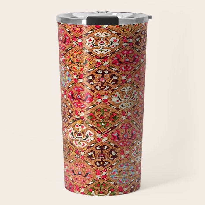 Garahgozloo Hamadan West Persian Long Rug Print Travel Mug Gallery Image 1