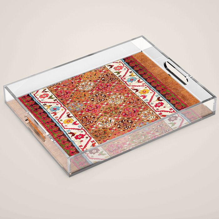 Garahgozloo Hamadan West Persian Long Rug Print Acrylic Tray Gallery Image 1