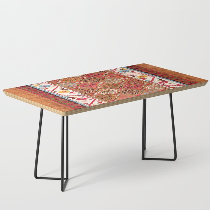 Garahgozloo Hamadan West Persian Long Rug Print Coffee Table Gallery Image 1