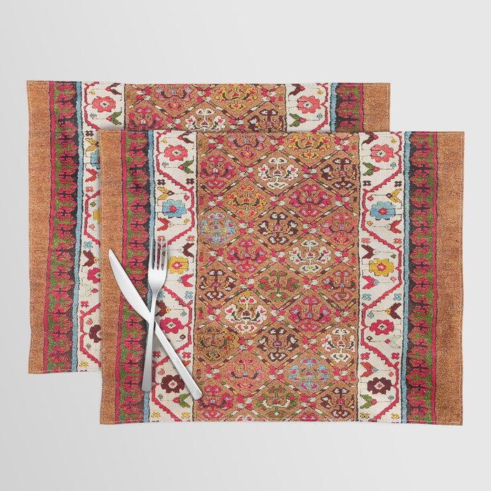 Garahgozloo Hamadan West Persian Long Rug Print Placemat Gallery Image 1