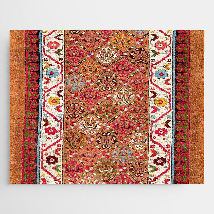 Garahgozloo Hamadan West Persian Long Rug Print Jigsaw Puzzle Gallery Image 1