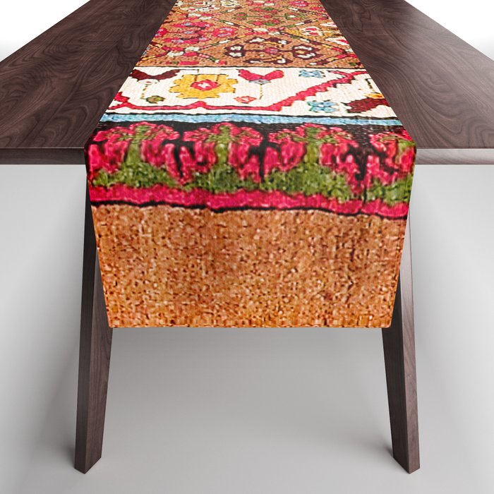 Garahgozloo Hamadan West Persian Long Rug Print Table Runner Gallery Image 1