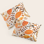 Autumn watercolor leaves Pillow Sham Gallery Image 3