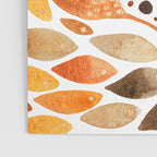 Autumn watercolor leaves Poster Gallery Image 3