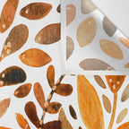 Autumn watercolor leaves Wall Tapestry Gallery Image 3