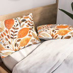Autumn watercolor leaves Pillow Sham Gallery Image 2