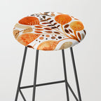 Autumn watercolor leaves Stool Gallery Image 2