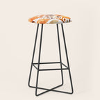Autumn watercolor leaves Stool Gallery Image 1