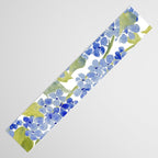 Blue Gouache Hydrangea Table Runner Gallery Image 3