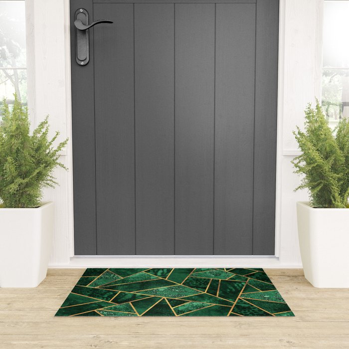Deep Emerald Welcome Mat Gallery Image 3