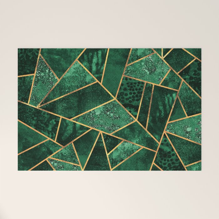 Deep Emerald Welcome Mat Gallery Image 1