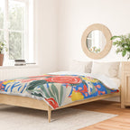 Colorful nature flower art pattern Duvet Cover Gallery Image 2