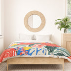 Colorful nature flower art pattern Duvet Cover Gallery Image 3